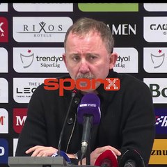 Sergen Yalçın: "Gol iptali ağır bir karardı"