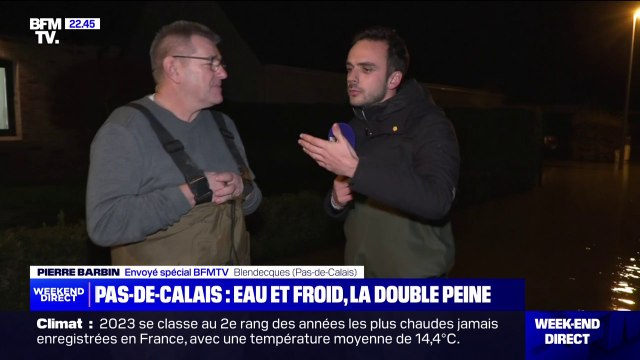 On ne se sent pas aidés : Le dépit de Jean-Patrice, habitant de Blendecques (Pas-de-Calais) dont le domicile a été inondé à la suite de la crue de l'Aa