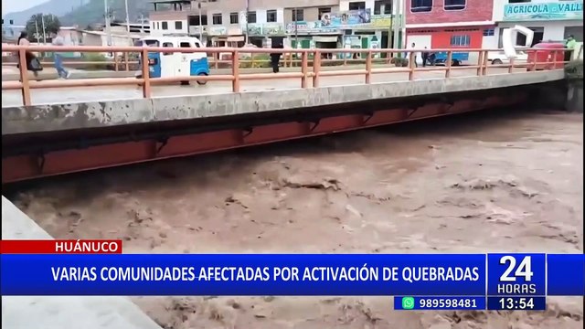 Lluvias torrenciales dejan varios damnificados en Amazonas, Huánuco, Cañete y Tingo María