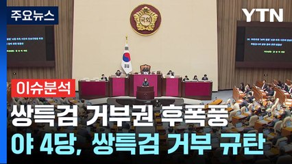 '속전속결' 쌍특검 거부...여야, 재의결 수 싸움 치열 / YTN
