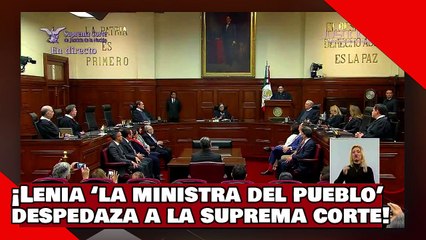 Video herunterladen: ¡VEAN! ¡Lenia Batres ‘la nueva ministra del pueblo’ despedaza a la Suprema Corte y sus excesos!