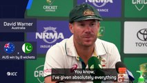 Warner reflects on Test cricket career after final match