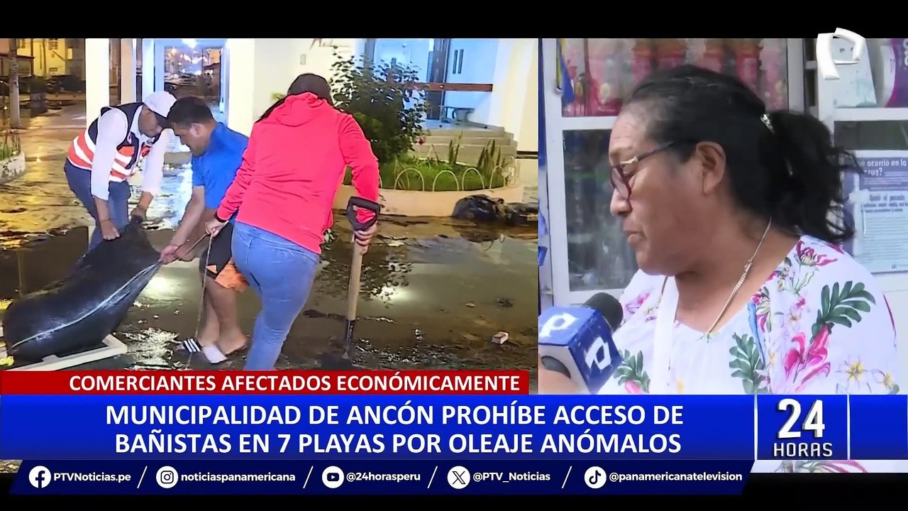 Ancón: prohíben ingreso de bañistas a 7 playas por oleajes anómalos