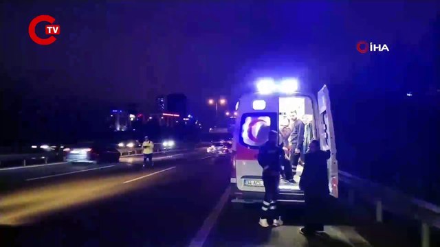 TEM Otoyolu’nda 3 araç zincirleme kazaya karıştı