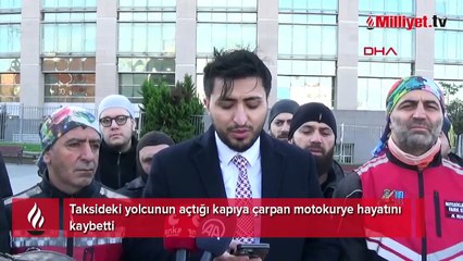 İstanbul'da feci ölüm! Yolcu kapıyı açtı, kurye minibüs ile taksi arasında kaldı