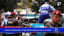 SMP: capturan a presuntos marcas en la avenida Perú