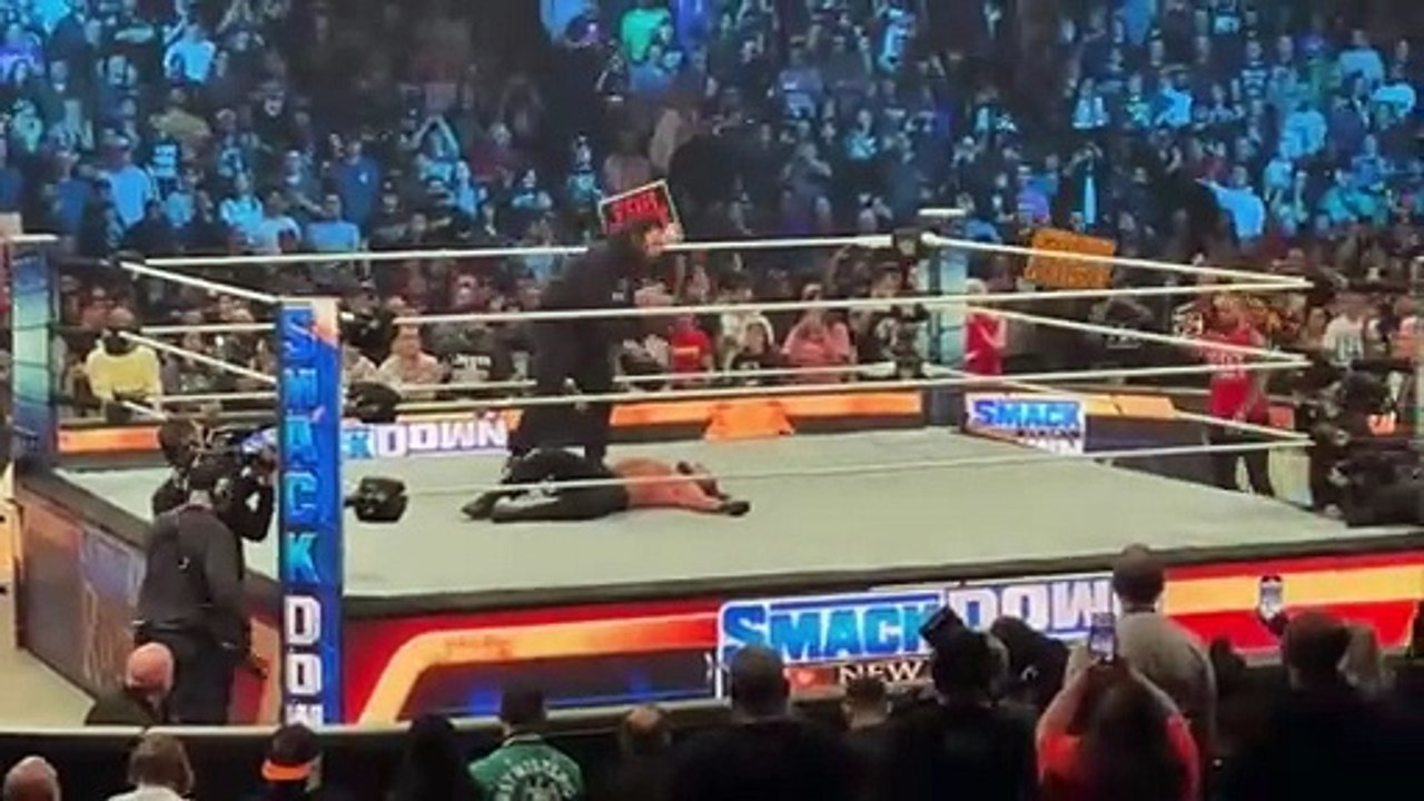 Roman Reigns Smashes AJ Styles & LA Knight - WWE Smackdown 1/6/2024