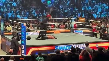 Roman Reigns Smashes AJ Styles & LA Knight - WWE Smackdown 1/6/2024