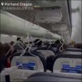 Havada panik: Uçağın gövdesi koptu