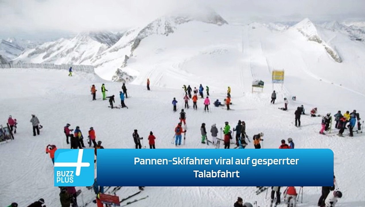 Pannen-Skifahrer viral auf gesperrter Talabfahrt