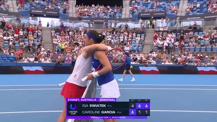 United Cup - Renversée par Swiatek, Garcia ne relance pas la France qui est éliminée