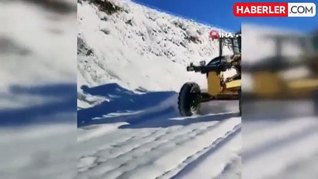 Bingöl'de karın kapattığı 105 köy yolu ulaşıma açıldı, kalan 68 yolda çalışmalar sürüyor