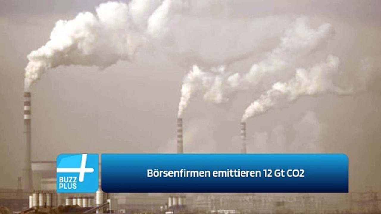 Börsenfirmen emittieren 12 Gt CO2