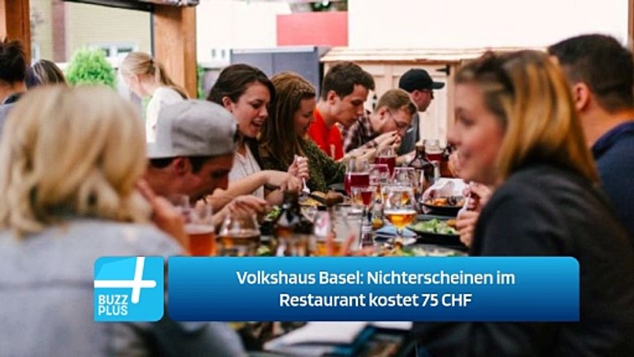 Volkshaus Basel: Nichterscheinen im Restaurant kostet 75 CHF