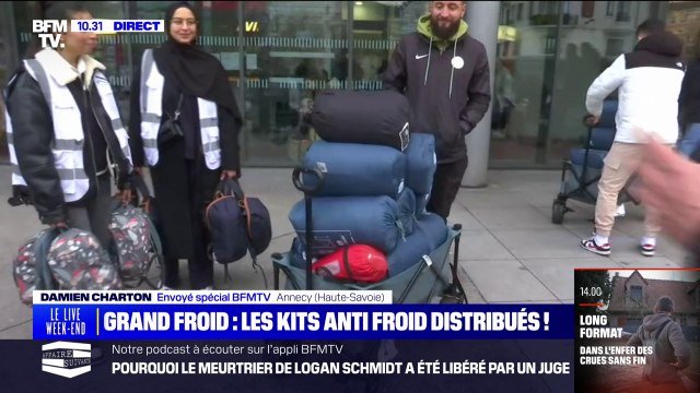 Sacs de couchage, gants, bonnets... Des kits anti-froid distribués aux sans-abris à Annecy