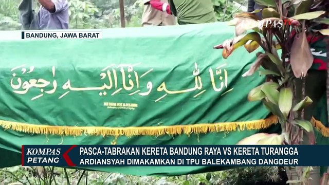 Isak Tangis Warnai Pemakaman Ardiansyah, Pramugara KA Turangga