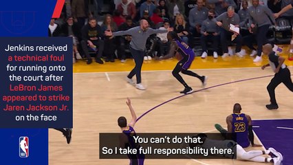 Jenkins admits to 'crossing a line' during LeBron-Jackson Jr. altercation