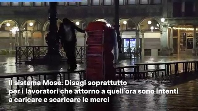Venezia, acqua alta: Mose non in funzione