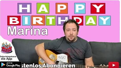 Happy Birthday, Marina! Geburtstagsgrüße an Marina