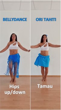 Belly dance vs. Ori Tahiti Hips up-down