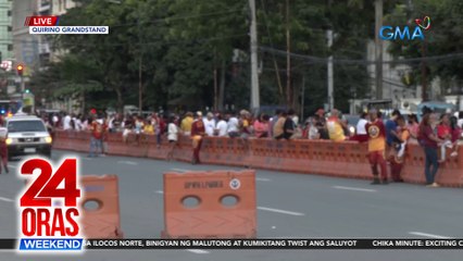 Mga deboto ng Nazareno, nakapila na sa Quirino Grandstand para sa simula ng pahalik; face mask, required sa paglapit sa imahen | 24 Oras Weekend