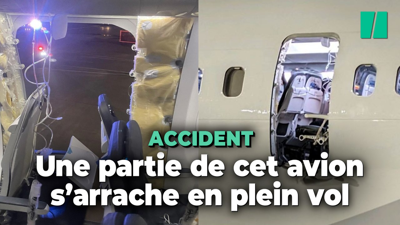 Une partie de cet avion s’arrache en plein vol...