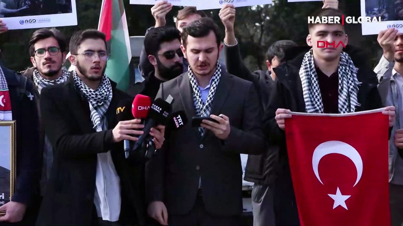 Vahdettin Köşkü yakınında Blinken protestosu