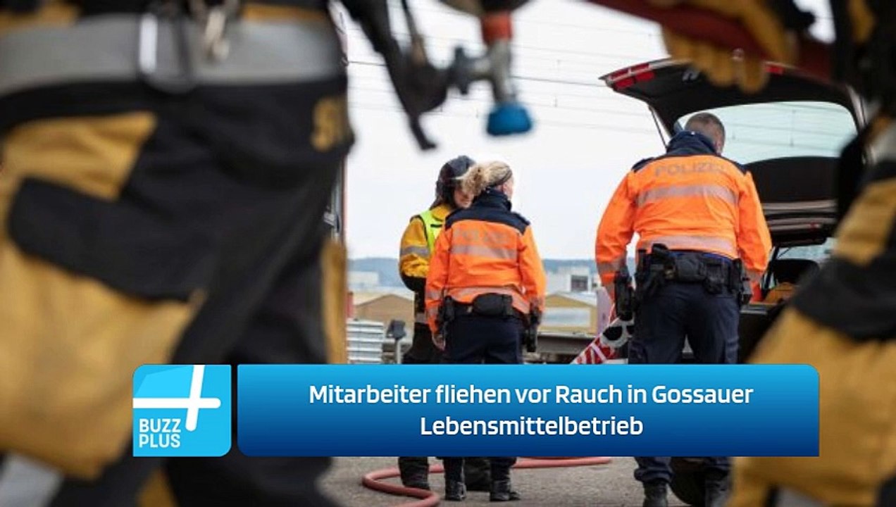 Mitarbeiter fliehen vor Rauch in Gossauer Lebensmittelbetrieb