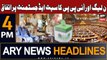 ARY News 4 PM Headlines 6th Jan 2024 | PML-N se IPP ki Seat Adjustment
