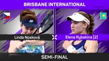 Rybakina outclasses Noskova to reach Brisbane final