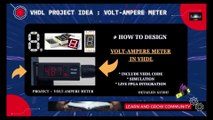 VHDL Project Idea : How to design Volt-Ampere Meter with VHDL Code and FPGA integration