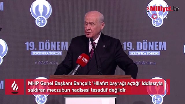 Bahçeli'den Kelime-i Tevhid bayrağı yorumu! 'Tarihe not düşüyorum' diyerek açıkladı