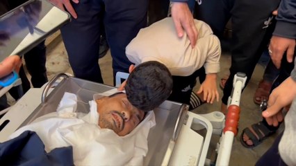 تشييع الصحفي الفلسطيني أكرم الشافعي في غزة