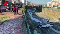 Osmaniye’de otomobil dereye uçtu: 2 yaralı