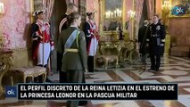 El perfil discreto de la Reina Letizia en el estreno de la princesa Leonor en la Pascua Militar