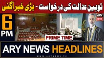 ARY News 6 PM Prime Time Headlines 6th Jan 2024 | Contempt of Court - Big News