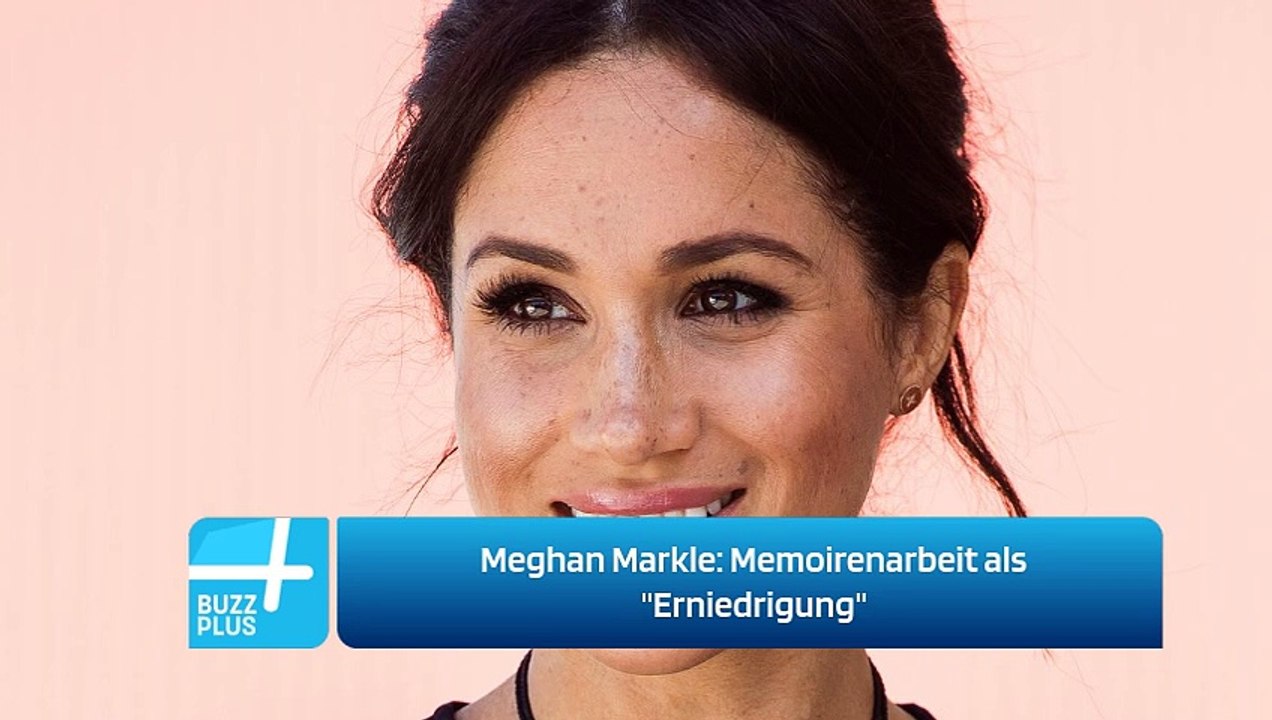 Meghan Markle: Memoirenarbeit als 'Erniedrigung'