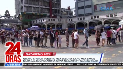 24 Oras Weekend Part 1: Paghahanda sa Pahalik at Traslacion; banggaan ng tren sa Indonesia; naniningil ng utang binugbog; atbp.