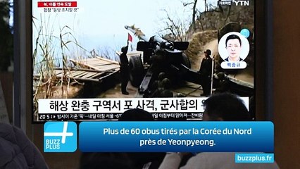 Plus de 60 obus tirés par la Corée du Nord près de Yeonpyeong.