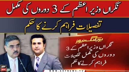 Info Commission order to provide full details of caretaker PM's 3 visits to Abuzar Salman Niazi