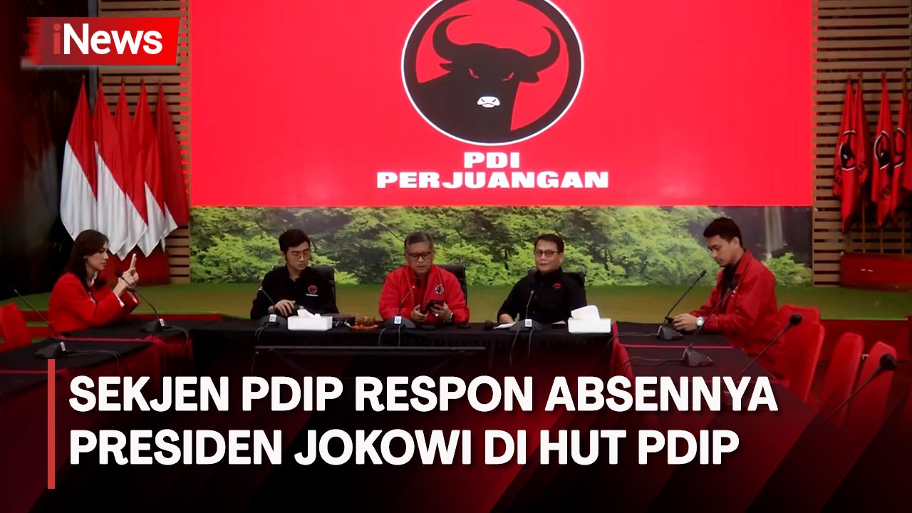 Presiden Jokowi Absen Di HUT PDIP, Ini Respon Sekjen PDIP - Video ...