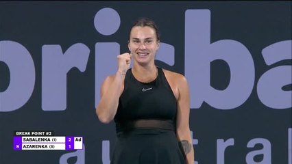 Brisbane - Sabalenka passe sans trembler contre Azarenka
