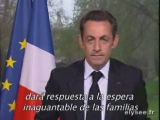 Message de Nicolas Sarkozy au chef des Farc