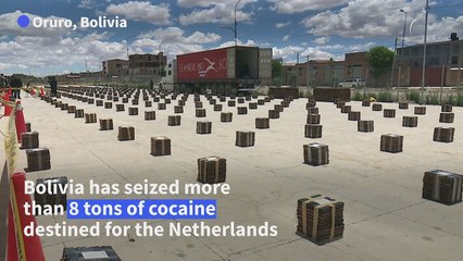 Bolivia reports biggest-ever cocaine seizure