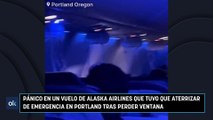 Pánico en un vuelo de Alaska Airlines que tuvo que aterrizar de emergencia en Portland tras perder una puerta