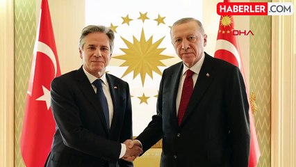 Cumhurbaşkanı Erdoğan, ABD Dışişleri Bakanı Blinken'ı Kabul Etti