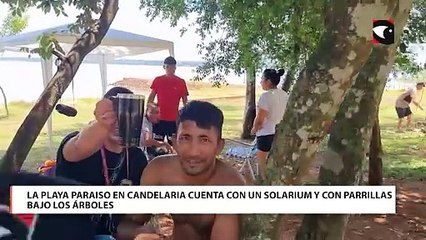 La playa Paraiso en Candelaria cuenta con un solarium y con parrillas bajo los árboles