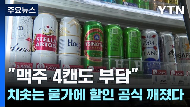 맥주 4캔도 부담 ...치솟는 물가에 할인 공식 깨졌다 / YTN