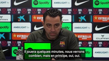 Barcelone - Xavi : “Vitor Roque aura du temps de jeu”