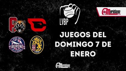 LVBP: Juegos del domingo, 7 de enero.